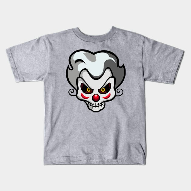 Zombie Clown Kids T-Shirt by Nuletto